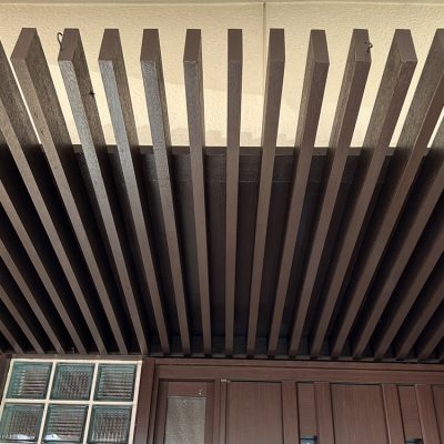 塗装後の綺麗な庇